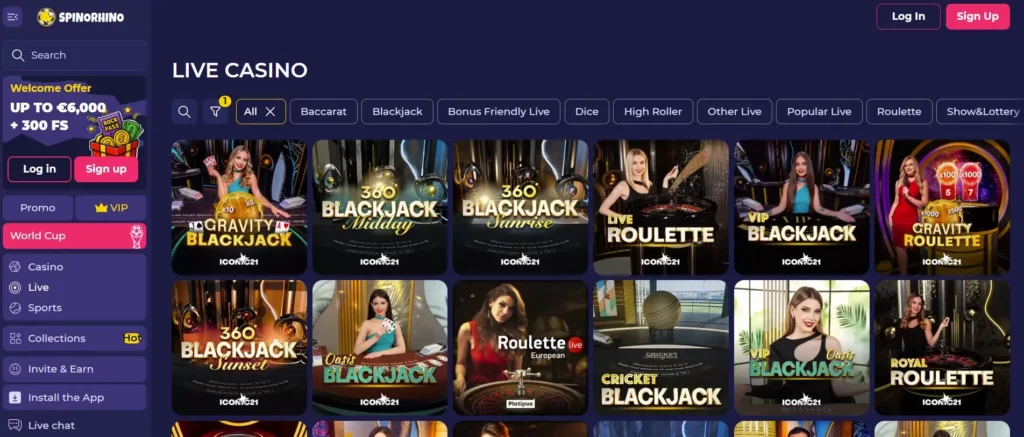Live Casino met Echte Dealers